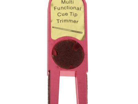 Maxbell Durable Tip Scuffer Burnisher Repair Tool Billiards Pool Tip Shaper Red Cheap