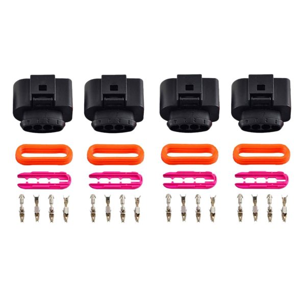 Maxbell 4x Ignition Coil Connector Plug Easy Installation for A8 Parts Replace Female Head For Cheap