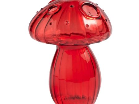 Creative Flower Vase Decorative Vases Mushroom Shaped Glass Vase Home Decor Red Hot on Sale